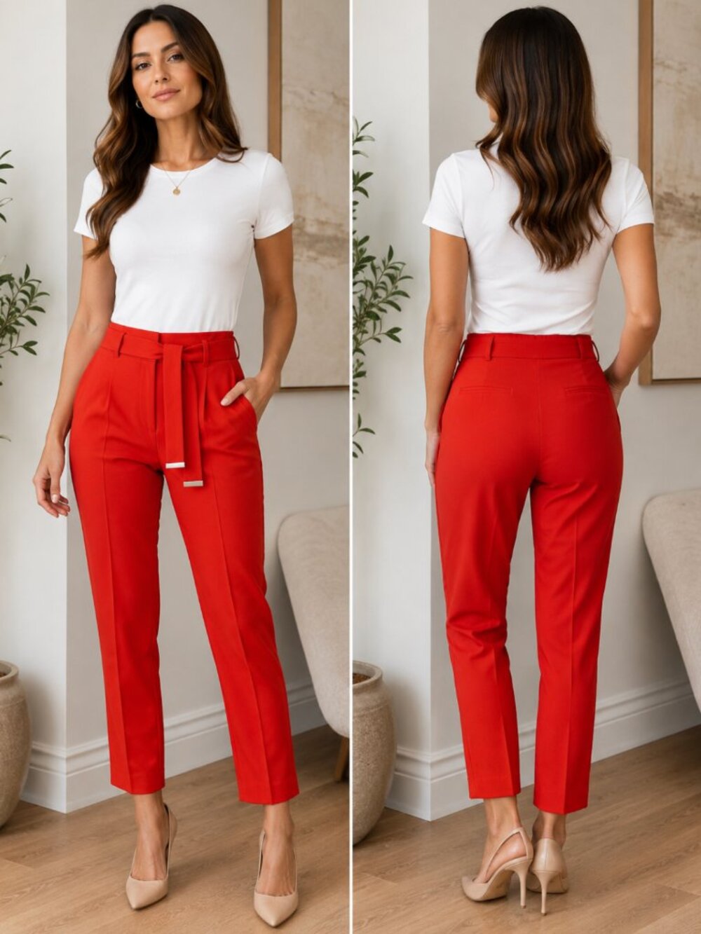 Jules & Leopold Red Trouser Pants size Medium